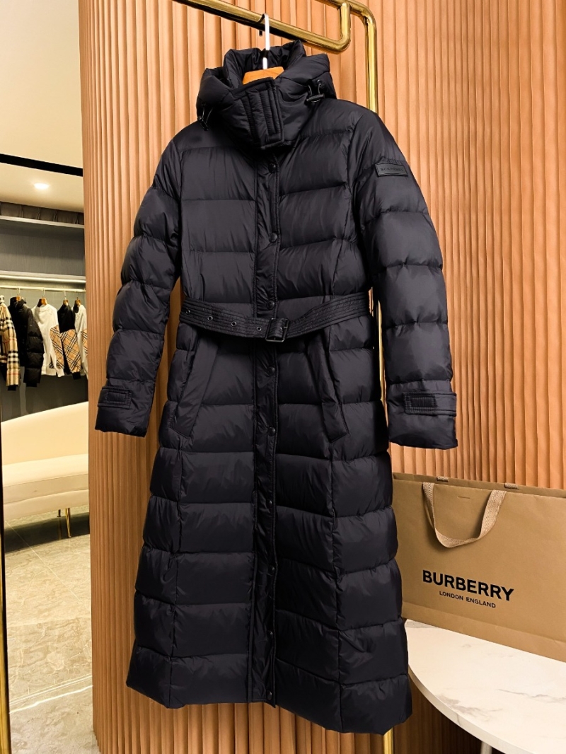 Burberry Classic Removable Hooded Long Down Coat Black