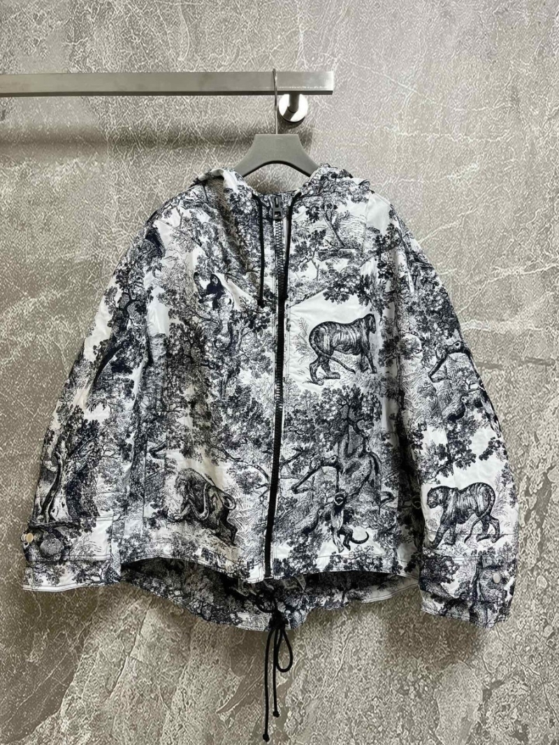 Dior Limited Edition Navy Animal Print Windbreaker