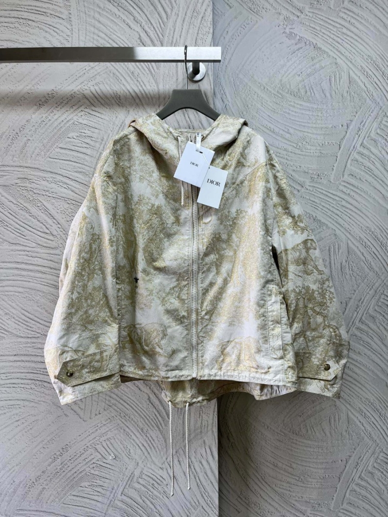  Dior Limited Edition Gold Animal Print Windbreaker