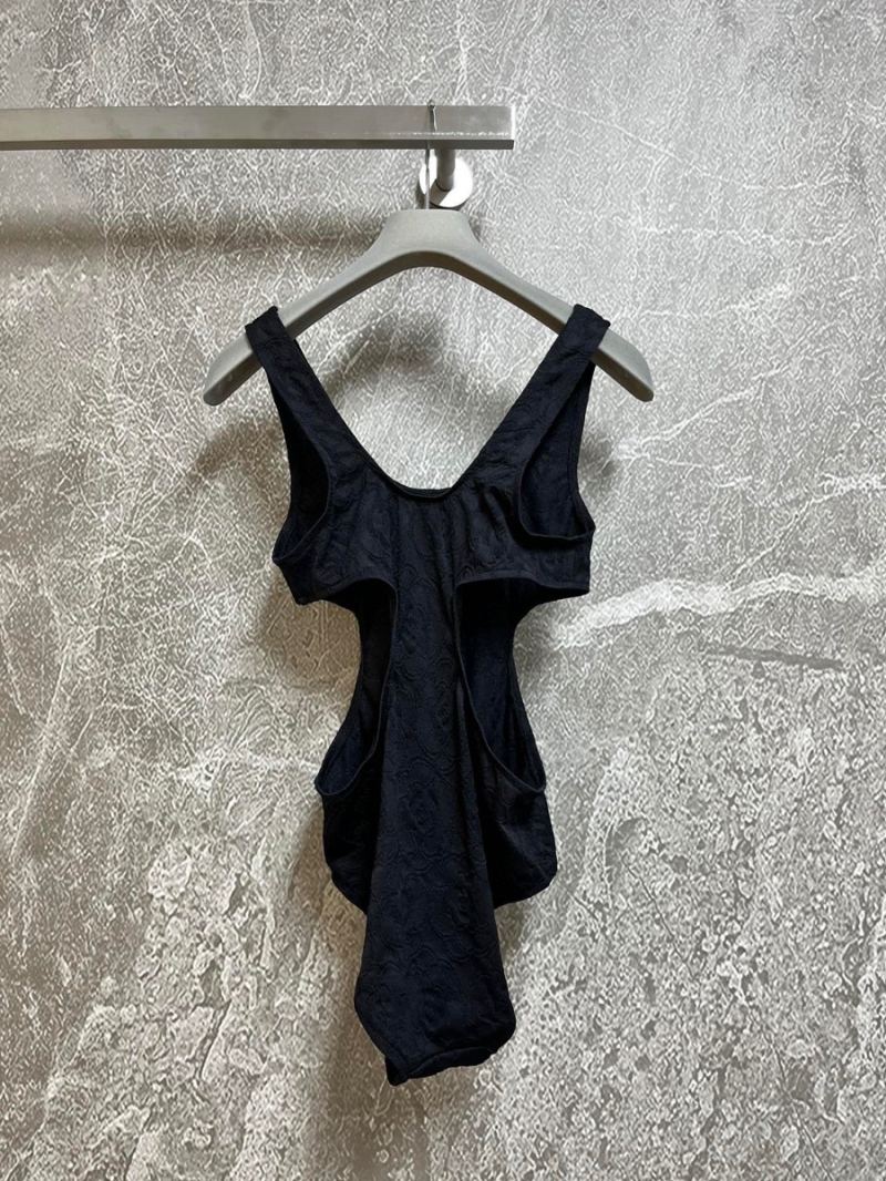 Chanel Camellia Cut-Out One-Piece Swimsuit