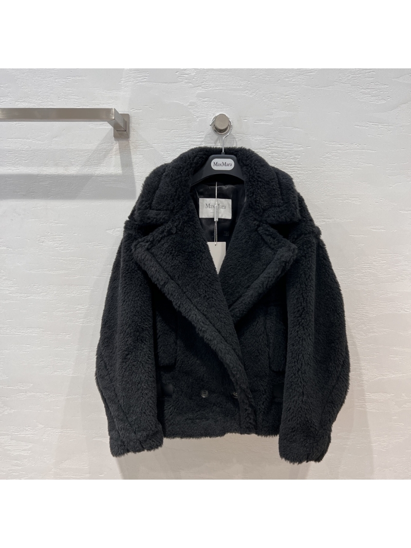 Max Mara TeddyBear Black Jacket - A Distinctive Short Black Classic