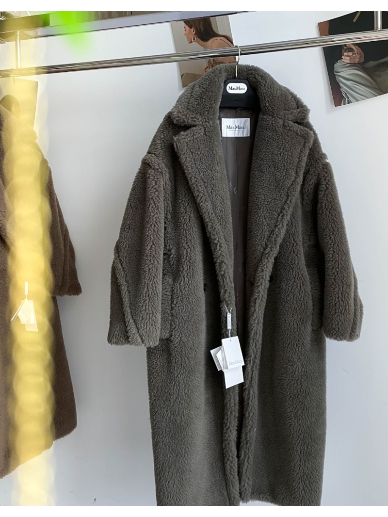 Maxmara Teddy Bear Icon Coat Olive green