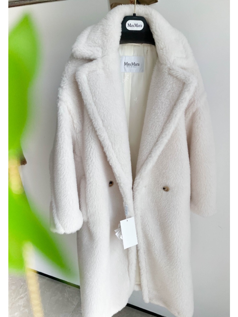 Maxmara Teddy Bear Icon Coat  White
