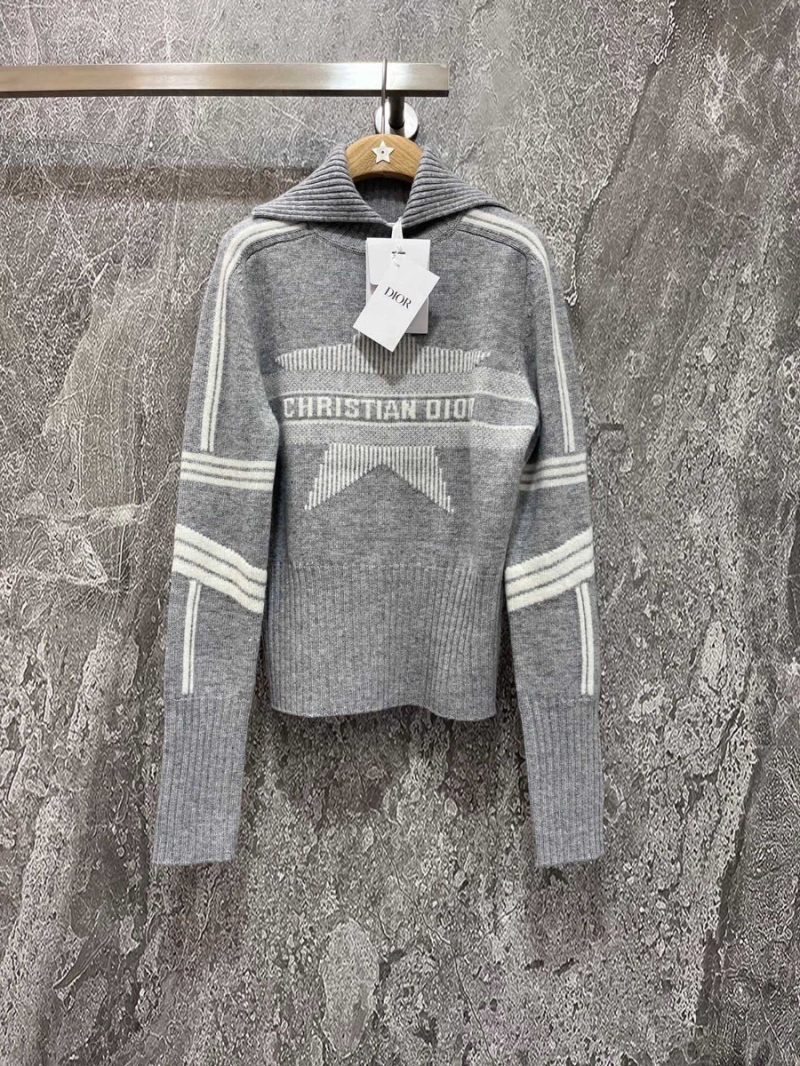Dior Alps Limited Edition Cashmere Wool Sweater with Lucky Star Collar