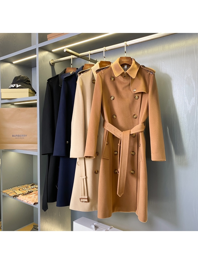 Burberry Kensington Pure Cashmere Trench Coat