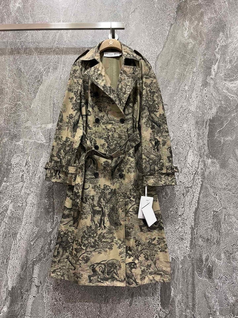 Dior Limited Edition Rue Animal Print Trench Coat