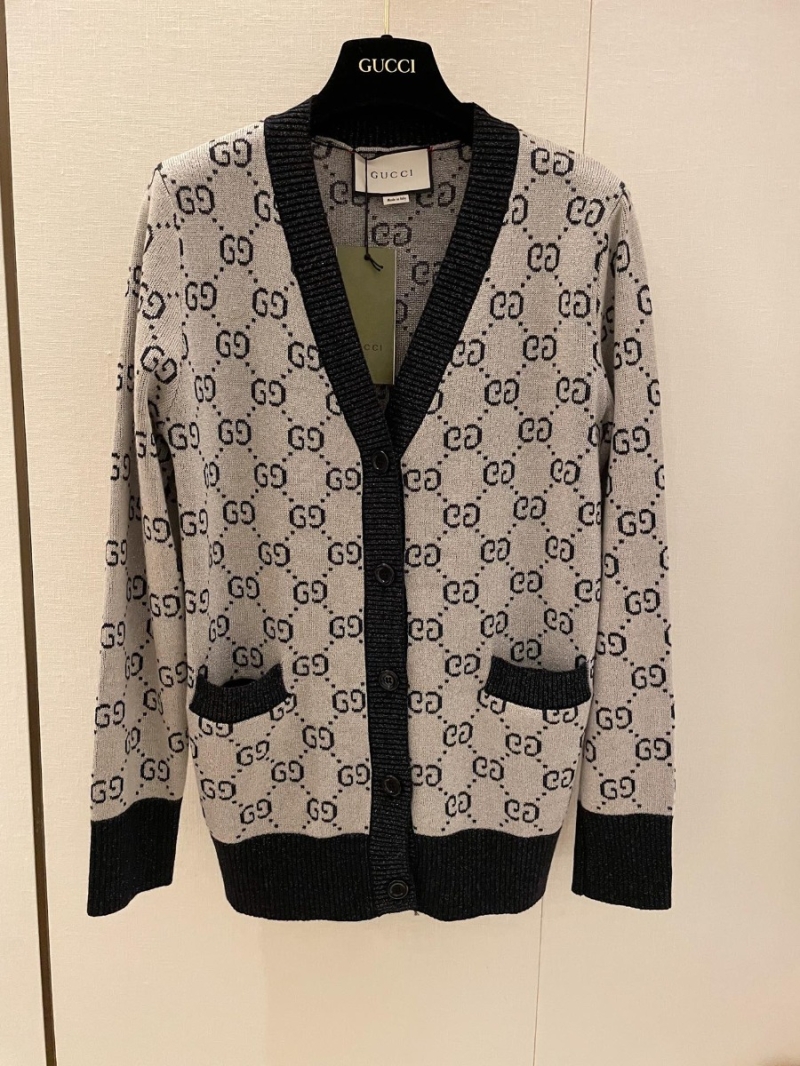 Gucci GG Autumn/Winter Knit Cardigan Beige