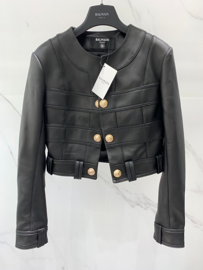 Balmain 2023 New Leather Jacket