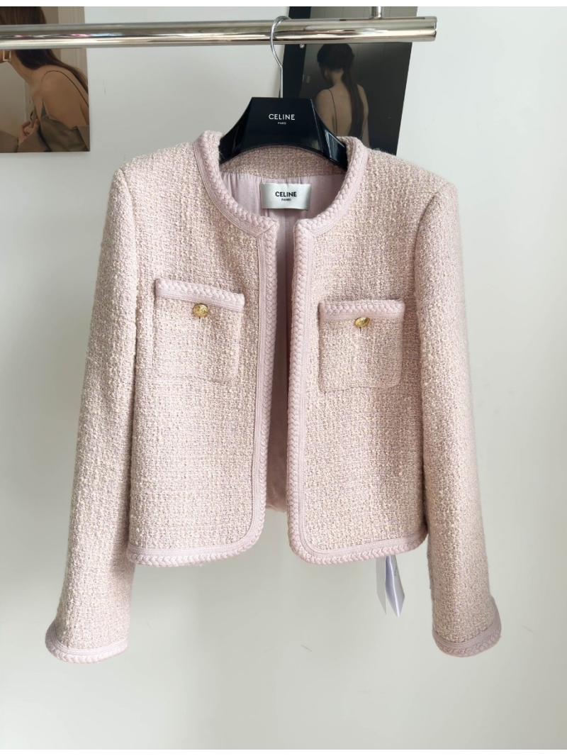 Celine SS23 Limited Edition Rose Pink Knitted Jacket