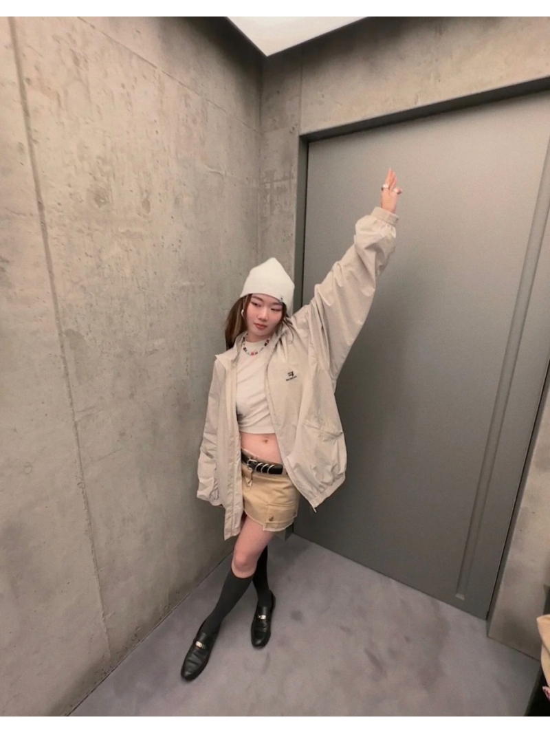 Balenciaga Embroidered Letter Pattern Jacket - Beige