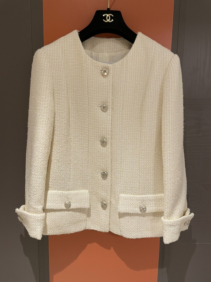 Chanel 2023 SS Yellow Tweed Jacket