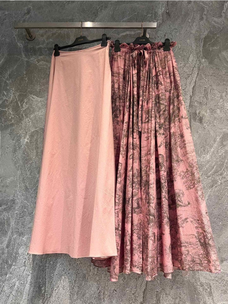 Dior 2023 Fall Riviera Collection Animal Print Midi Skirt