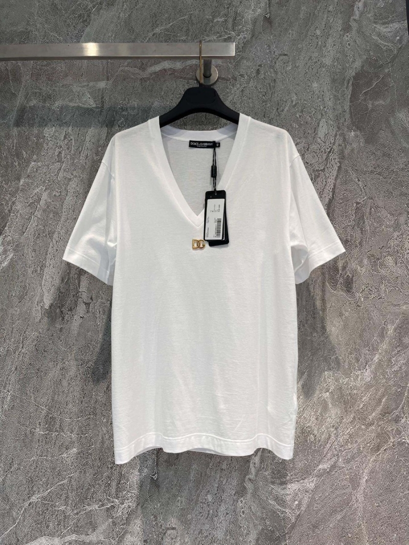Dolce & Gabbana D&G V-Neck Drop Shoulder T-Shirt