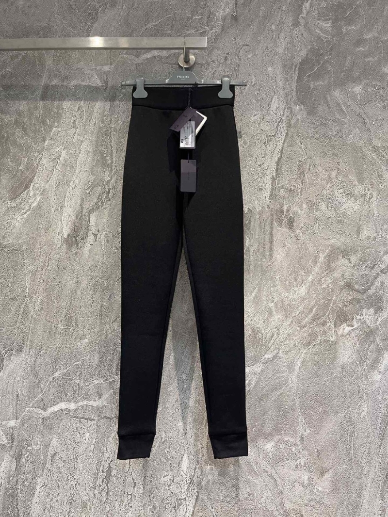 Prada Slim-Fit Cotton Joggers with Triangle Logo