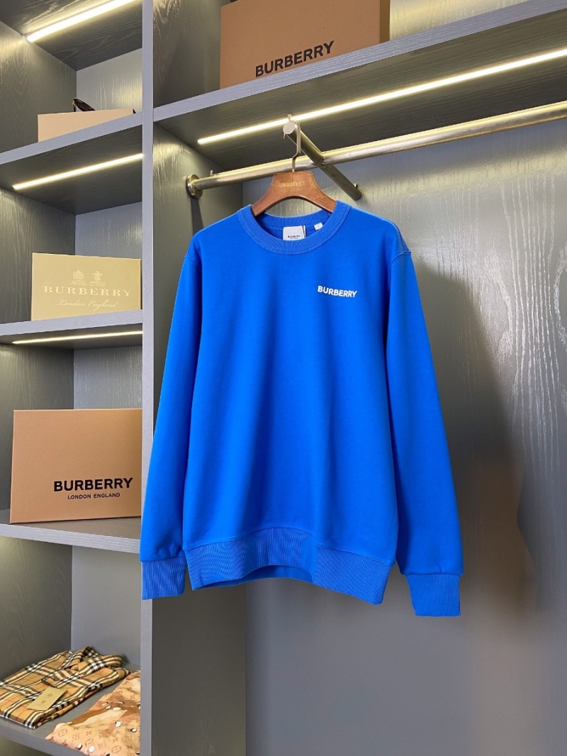 Burberry Unisex Blue Ice Cream Print Cotton Round Neck Sweatshirt