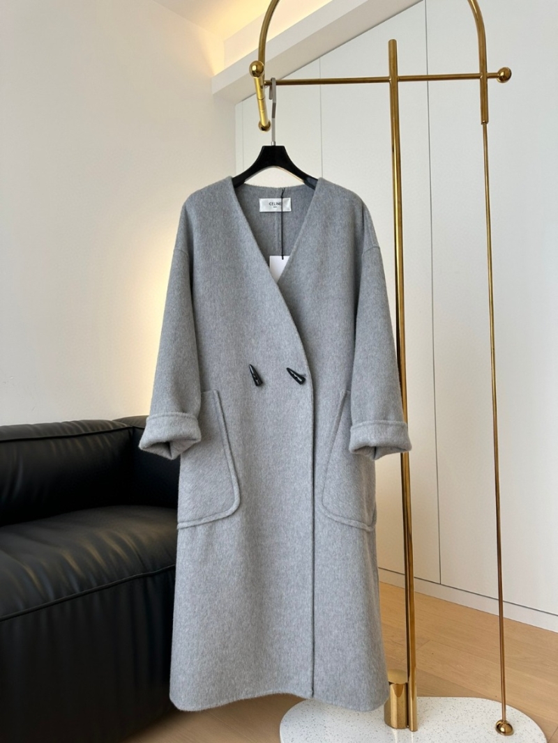 Celine 2023 FW Wool Coat with Bonus Scarf