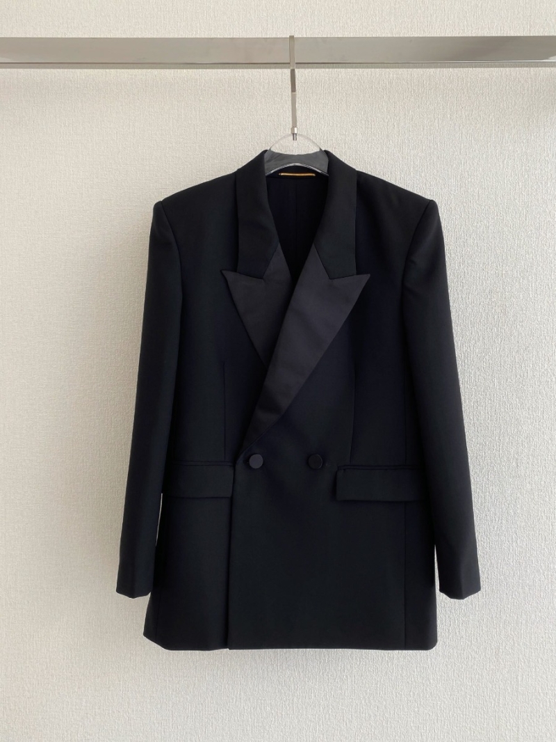 Saint Laurent YSL Women's Notched Lapel Blazer