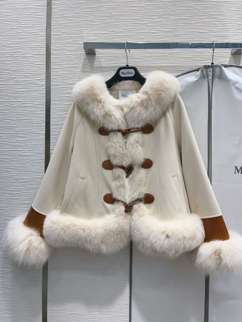 MAX MARA Luxe Handcrafted Horn Buckle Coat