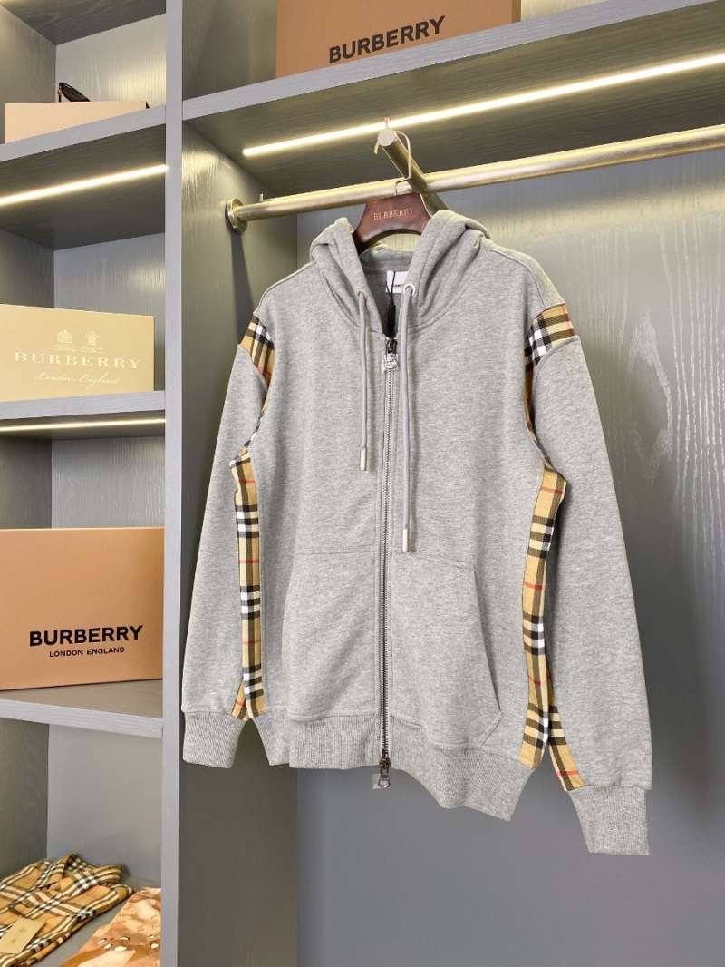  Burberry Vintage Checkered Cotton Loose Zippered Hoodie - Unisex Exclusive