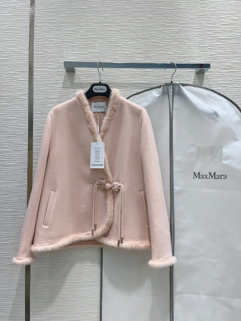 MAX MARA Exquisite Luxury Pink Outerwear