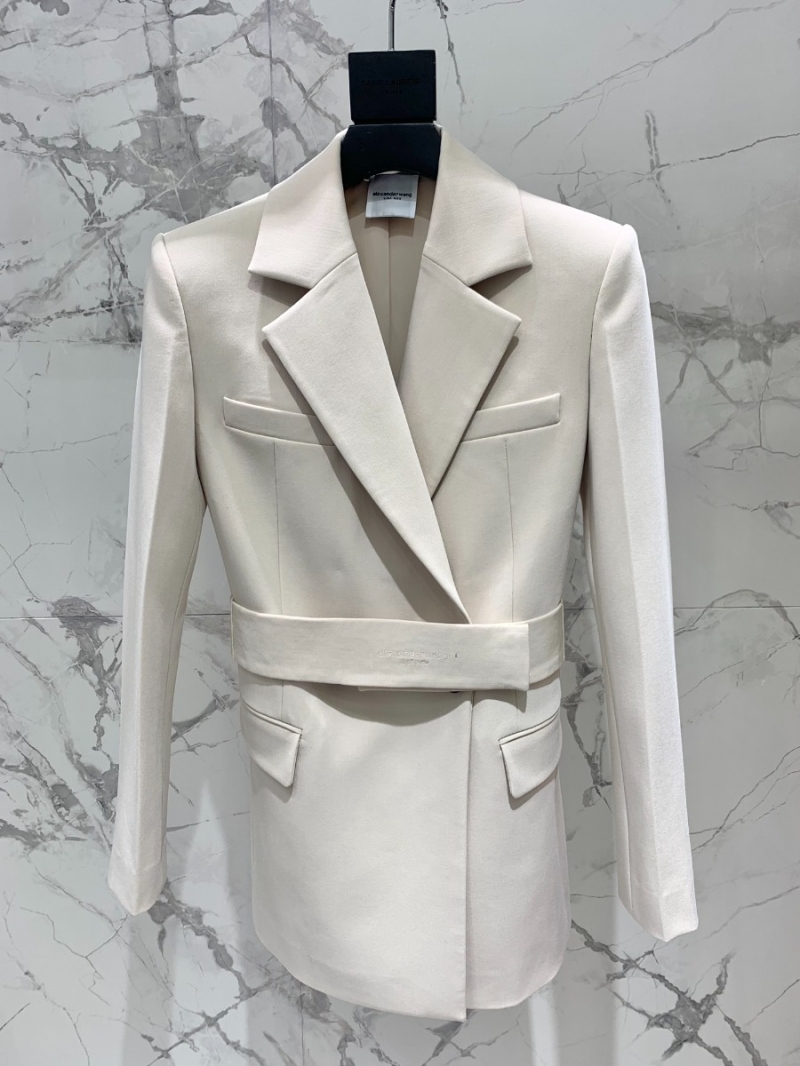 Alexander Wang Wool Belted Blazer. Off White