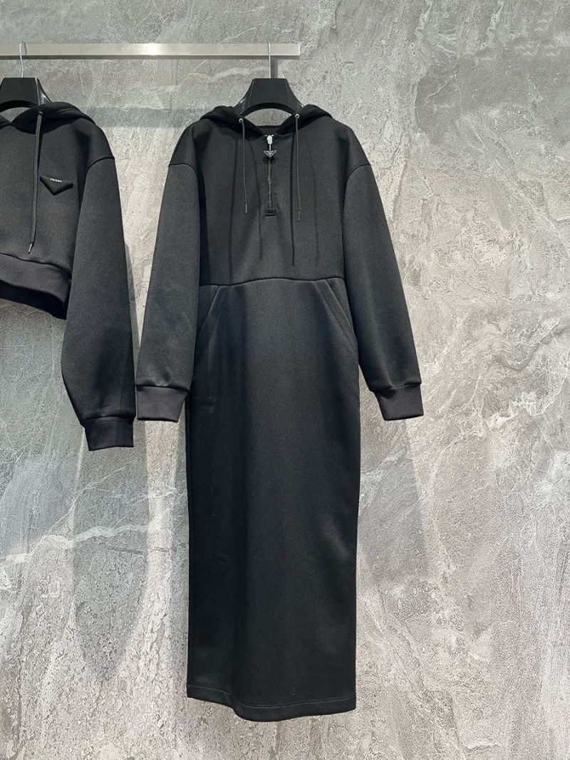 Prada Hoodie-Style Dress – The Effortless Sweater Dress