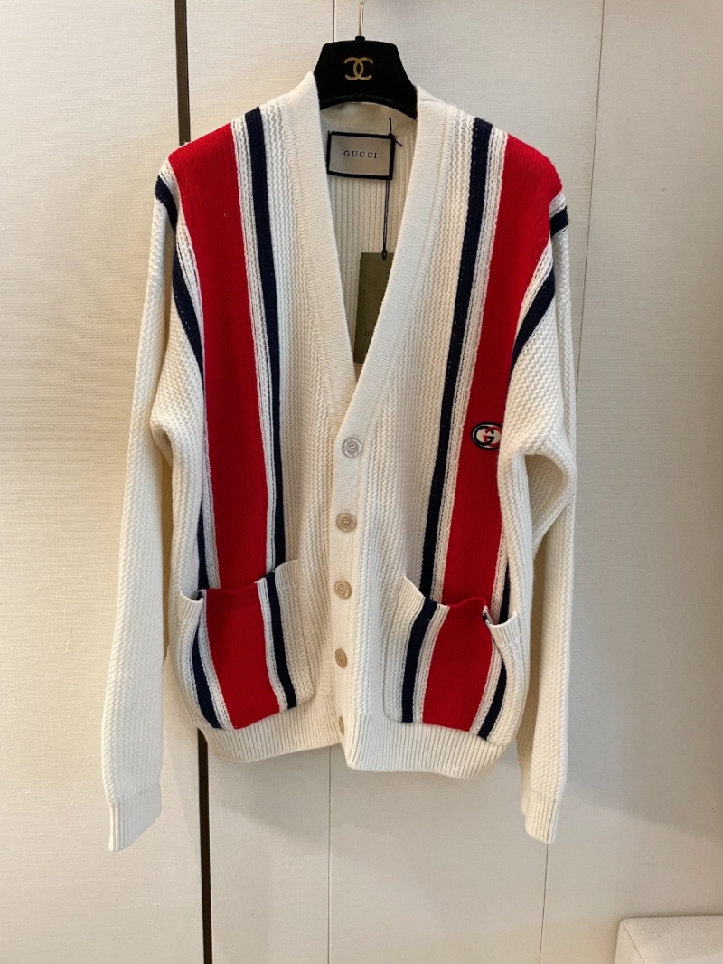 Gucci GG223 Classic Emblem Color-block Cardigan - Latest Official Release????