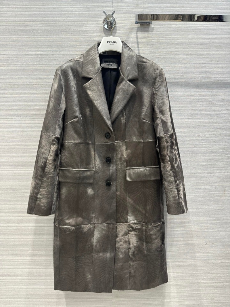 PRADA Autumn/Winter '23 Montone Limited Edition Handcrafted Karakul Sheepskin Coat