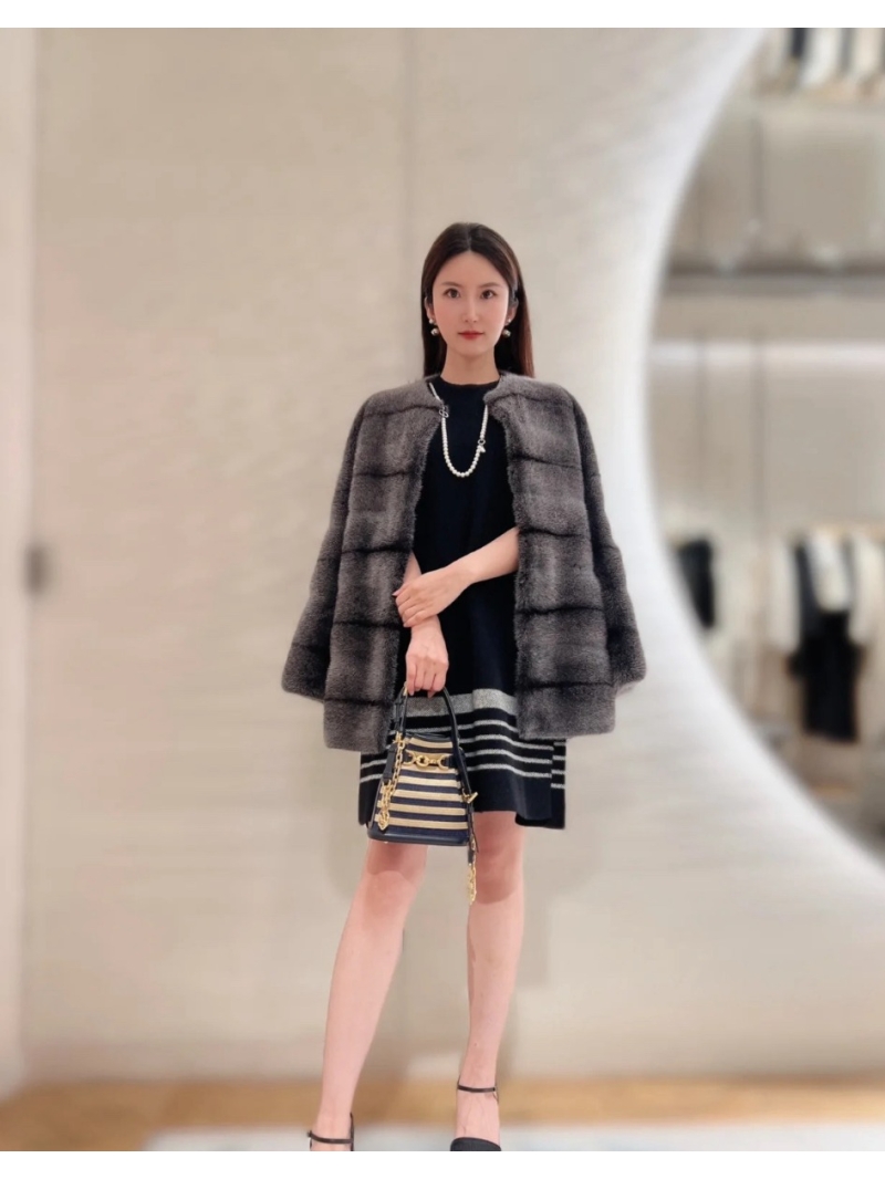 Dior 24 Limited Edition Winter Exclusive Natural Mink Fur Coat