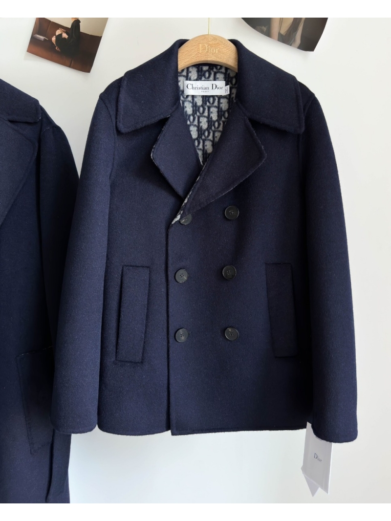 2023 Autumn-Winter Dior Oblique Floral Double-Breasted Coat