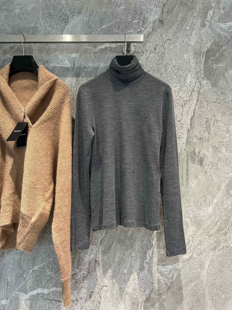 Saint Laurent YSL Luxurious Wool High Neck Sweater