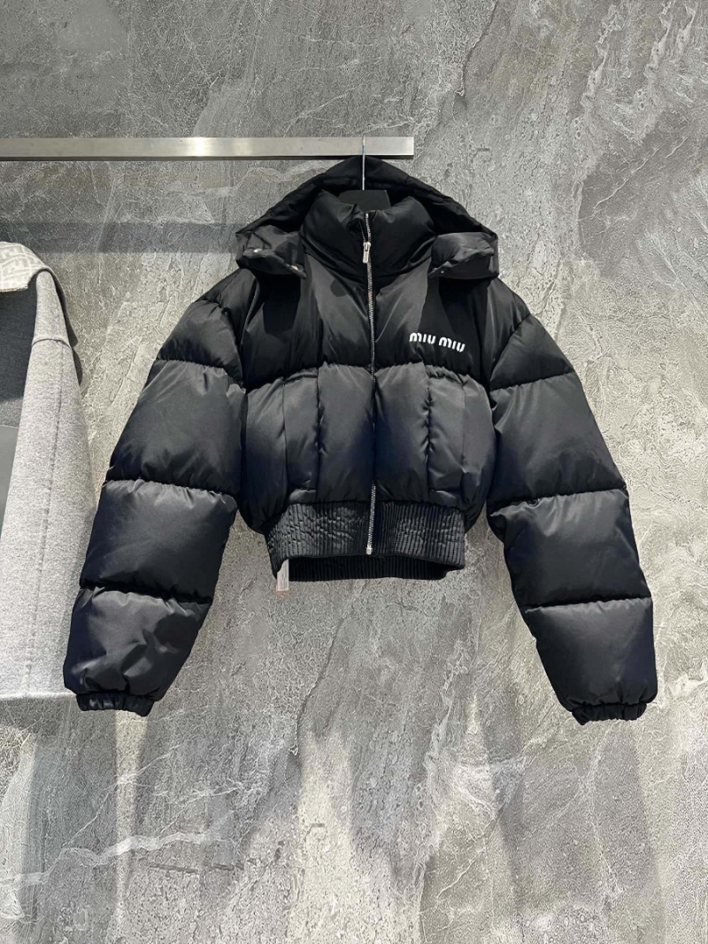 Miu Miu High-Waisted Cropped Down Jacket