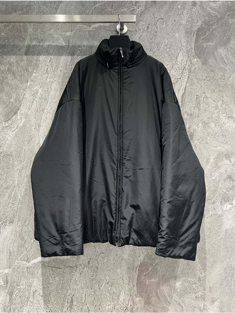  Balenciaga Unisex Logo Lettering Cotton Padded Jacket