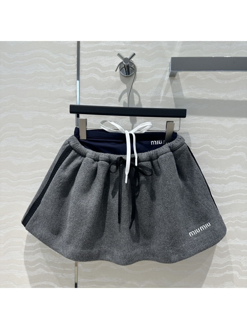 Miu Miu Retro Chic Two-Piece Skirt and Shorts Set