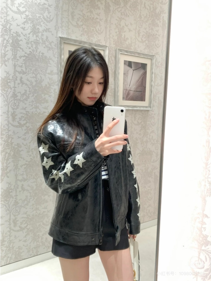 Dior Limited Edition Star Moto Leather Jacket