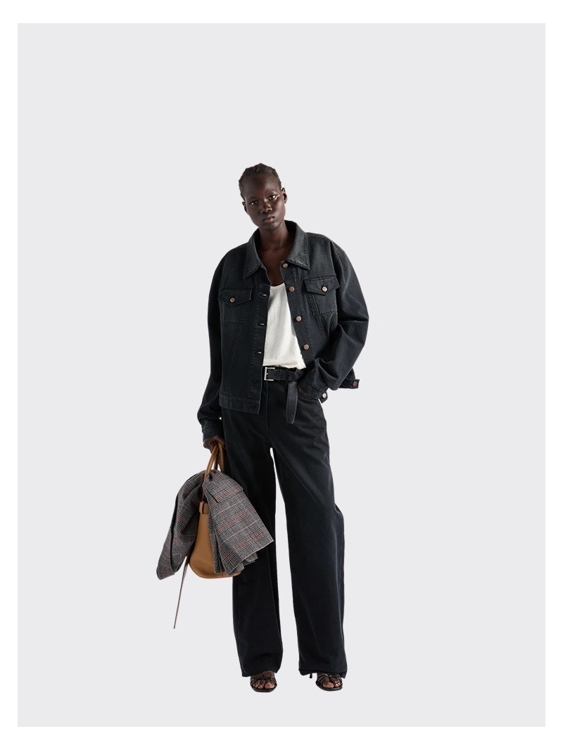 Prada Black Denim Jacket – Functional and Stylish Outerwear