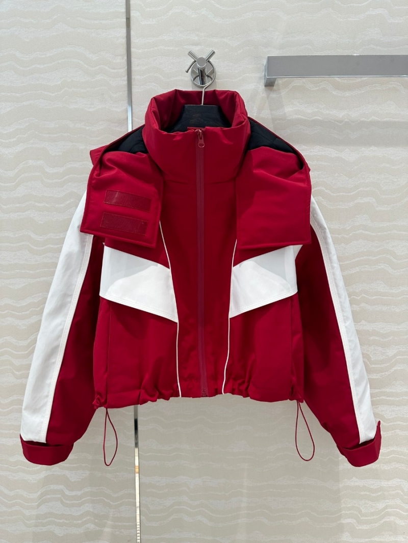 Alexander Wang Outdoor-Inspired Hooded Puffer Jacket - Red