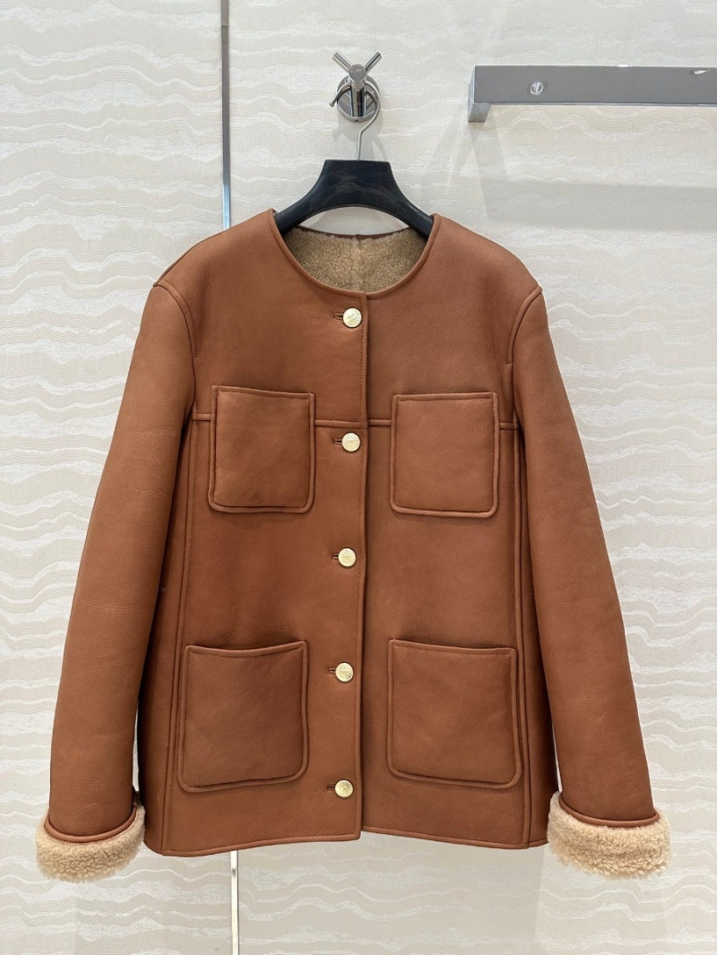 Chanel CC24K Duvivier Collection Shearling Jacket - Melard Brown