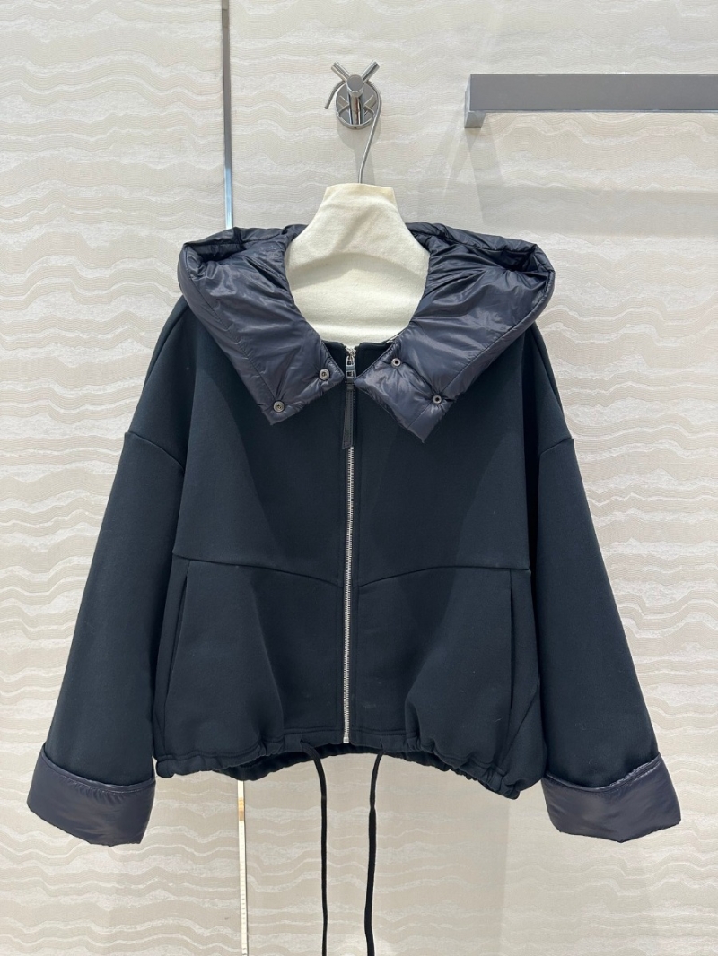 Loewe Adjustable Hooded Sweatshirt Jacket - Black