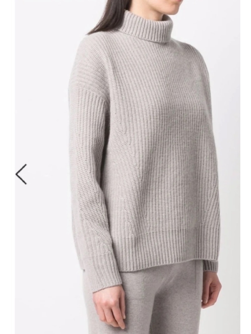 Brunello Cucinelli Luxe Collection Sparkling Turtleneck Cashmere Sweater - Ivory