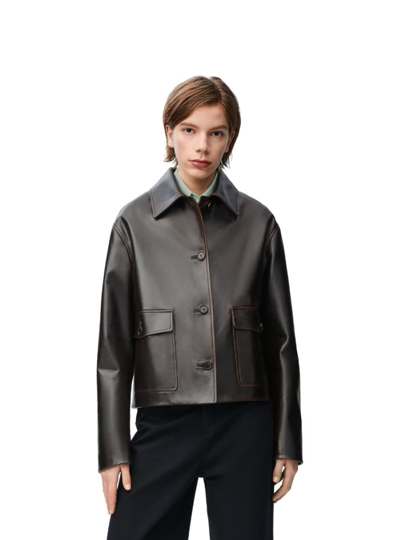 Loewe Vintage Lambskin Leather Jacket