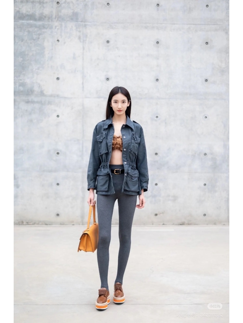 Prada 25S Collection Vintage-Inspired Utility Jacket Smoky Grey