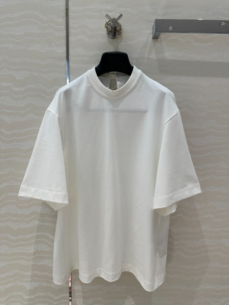 Givenchy Long-Term Minimalist Chic Cotton T-Shirt in White