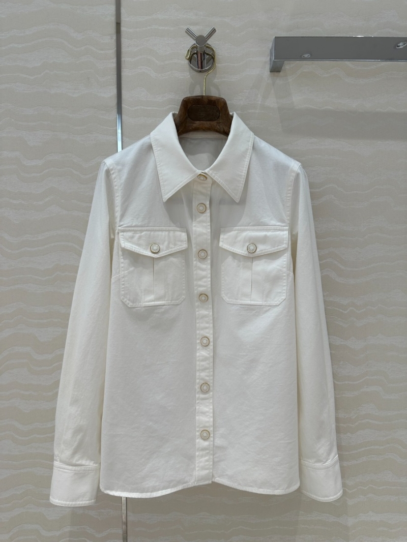 Zimmermann Timeless Elegance Shirt in Solid Color. White