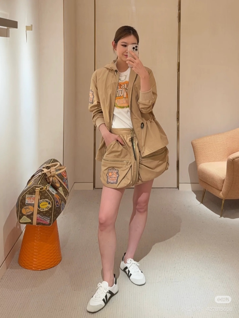 Louis Vuitton LV Rainbow Holiday Classic Monogram Skirt Khaki