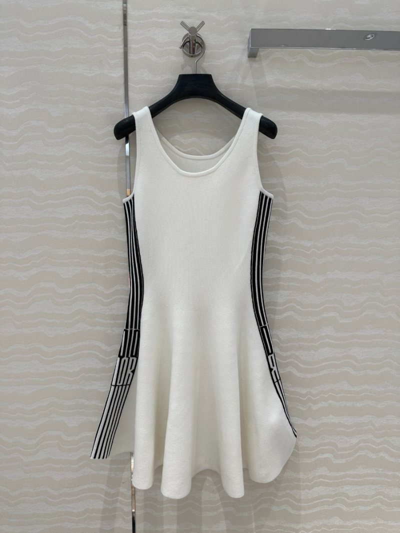 Dior MissDior Sporty Tennis Knit Dress White