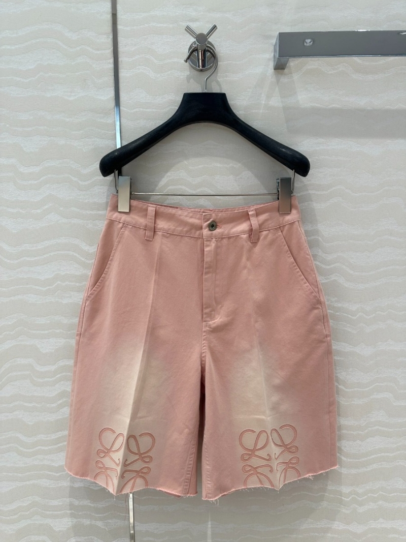 Loewe Paula’s Stylish Denim Shorts Blush Ombre
