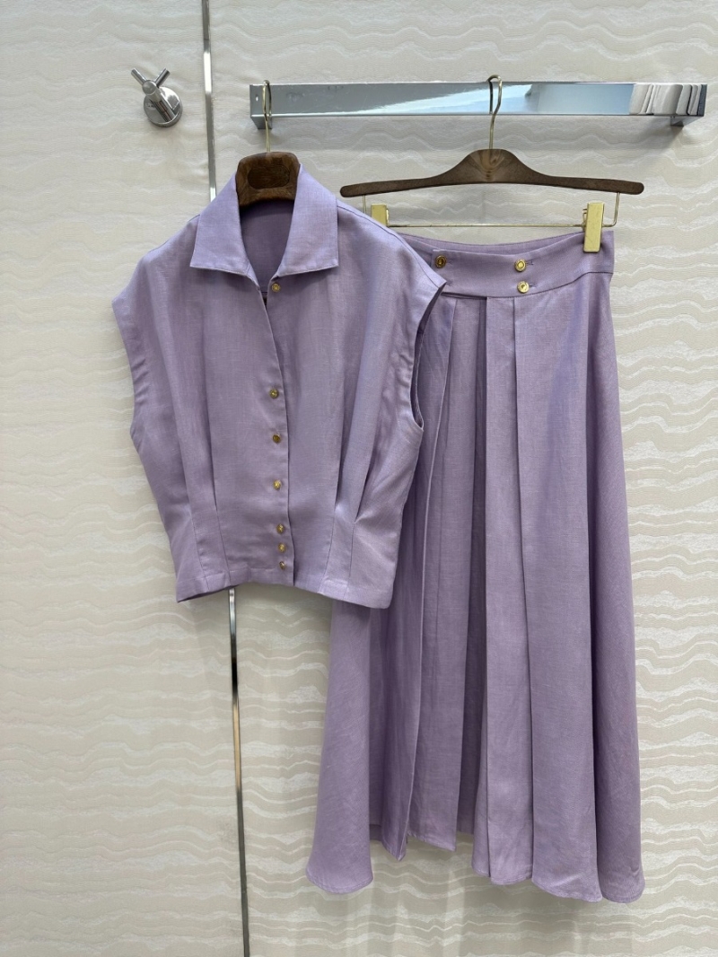 Loro Piana Elegant Linen Shoulder-Sleeve Shirt - Luxe French Chic