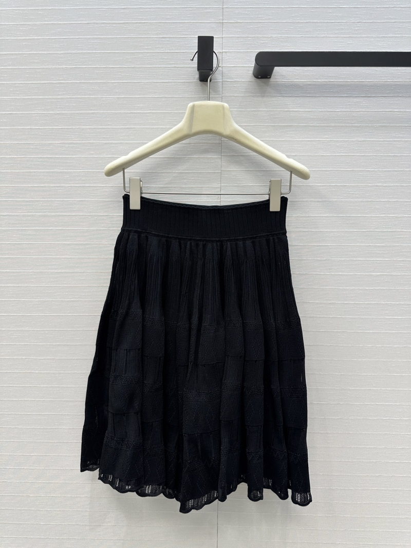 Alaia Premium Custom Yarn Hollow-Out Balletcore High-Waisted Knit Skirt