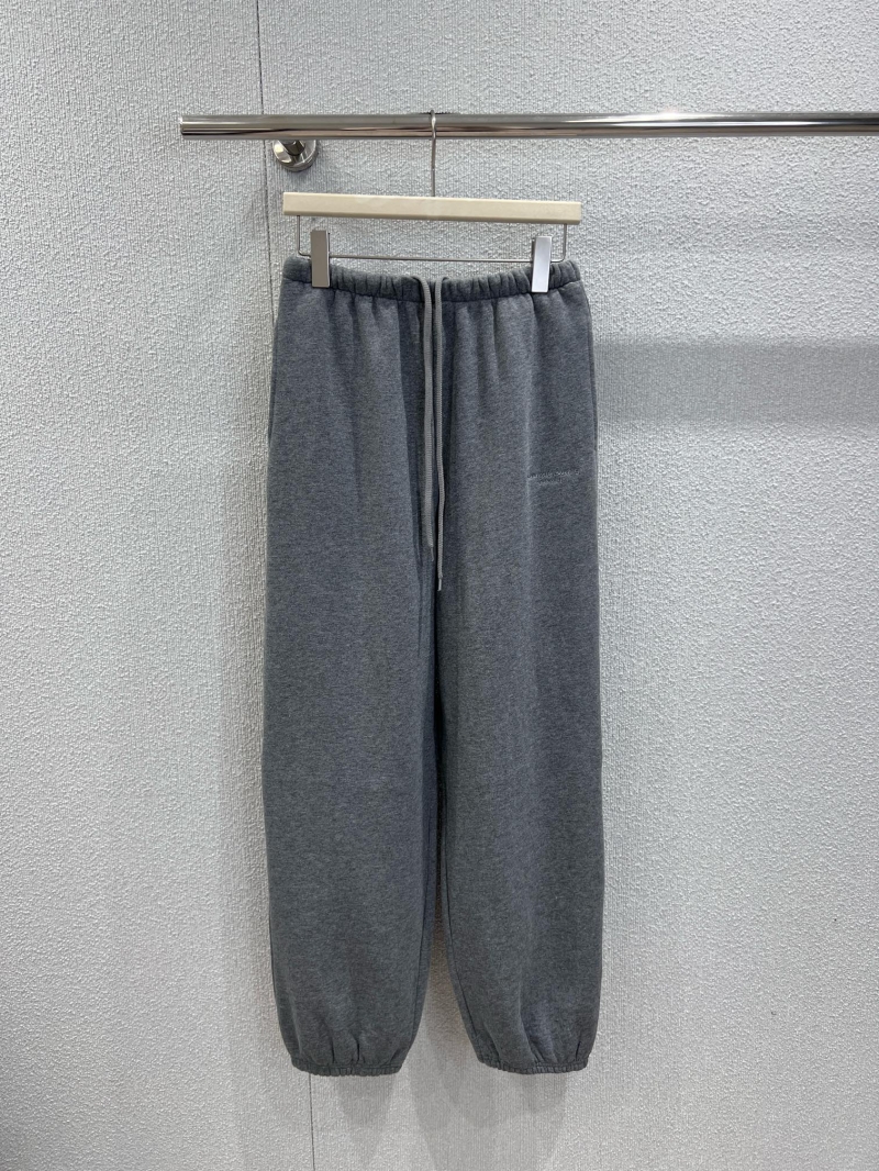 Alexander Wang Signature Draped Knit Joggers | Relaxed Fit, Drawstring Waist, Charcoal Gray